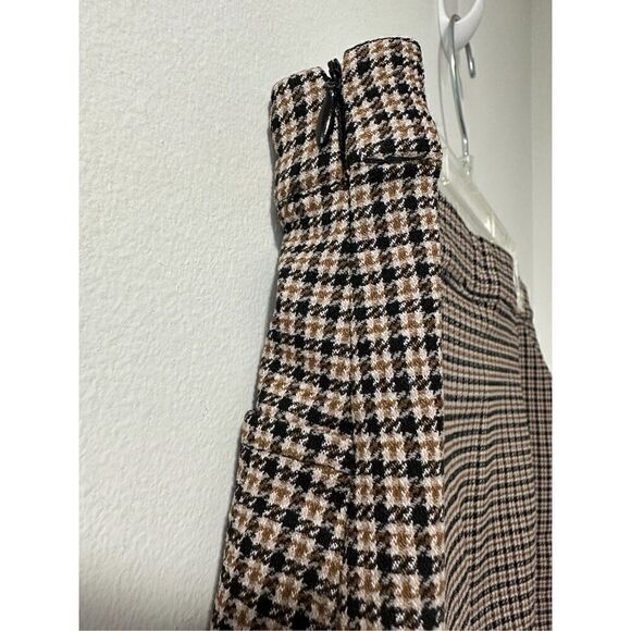 Altar’d State women’s brown blue houndstooth pencil skirt size Small #29-1306 - Picture 5 of 9